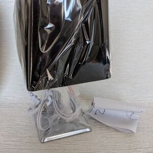 2 Chrome Table Lamps Black Shades 10" Tall New.